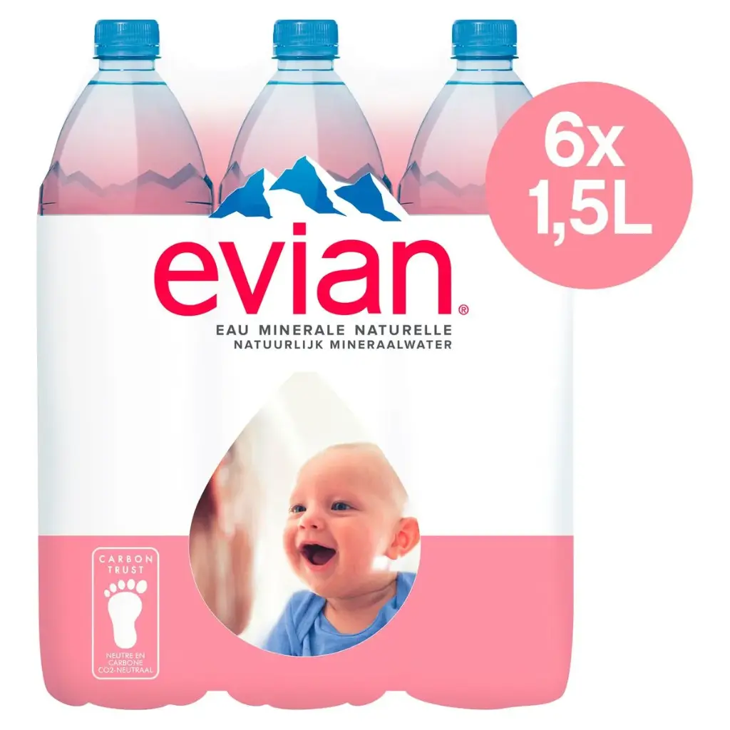 Evian Eau Plate 6x1,5 L