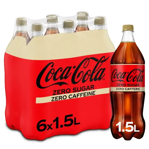 Coca-Cola Zero Sugar & Caffeine 6x1,5 L