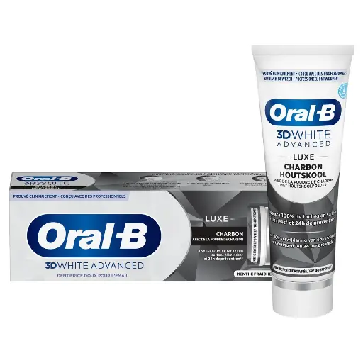 Oral-B 3D White Luxe Charbon Dentifrice 75 Ml