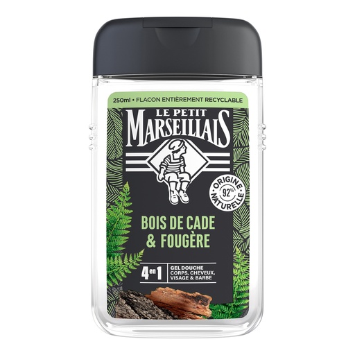 Le Petit Marseillais Bois de Cade & Fougère Gel Douche 250 Ml