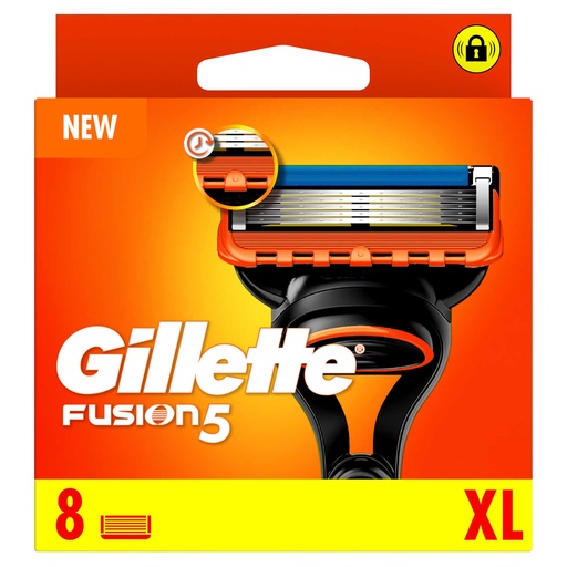 Gillette Fusion 5 Lames de Rasoir 8 Pièces