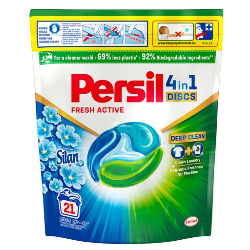 Persil Discs Fresh Power Silan Lessive 21 Doses