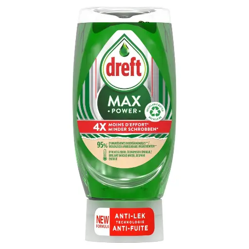 Dreft Max Power Original Liquide Vaisselle 370 Ml