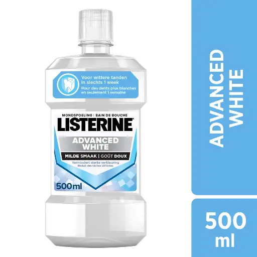 Listerine Advanced White Bain de Bouche 500 Ml