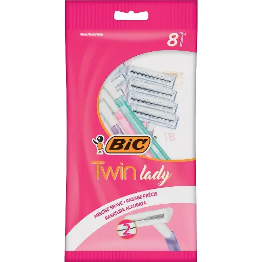 Bic Twin Lady Rasoirs Jetables 8 Pièces