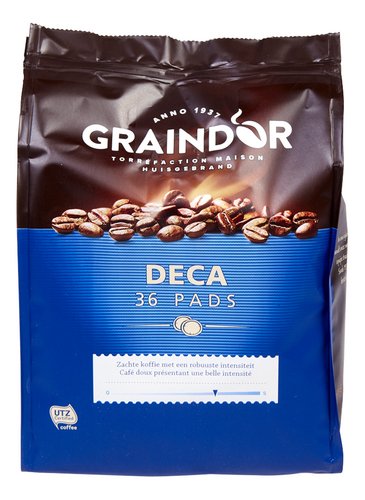 Graindor Deca Pads de Café 36 Pièces