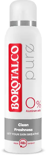 Borotalco 0% Pure Clean Freshness Déodorant Spray 150 Ml