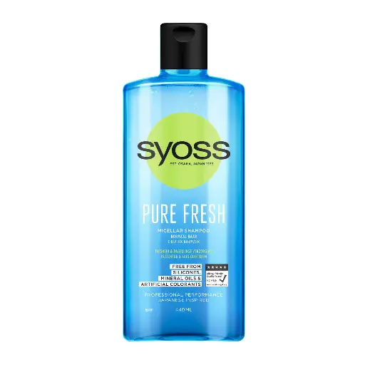 Syoss Pure Fresh Shampoing 440 Ml