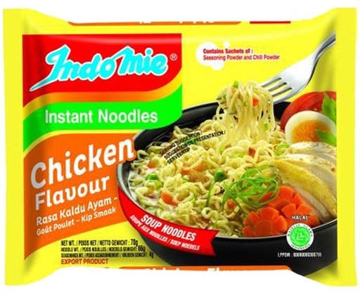 Indomie Poulet Nouilles Préparées 70 Gr