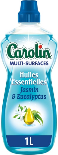 Carolin Huiles Essentielles Jasmin & Eucalyptus Nettoie-Tout 1 L