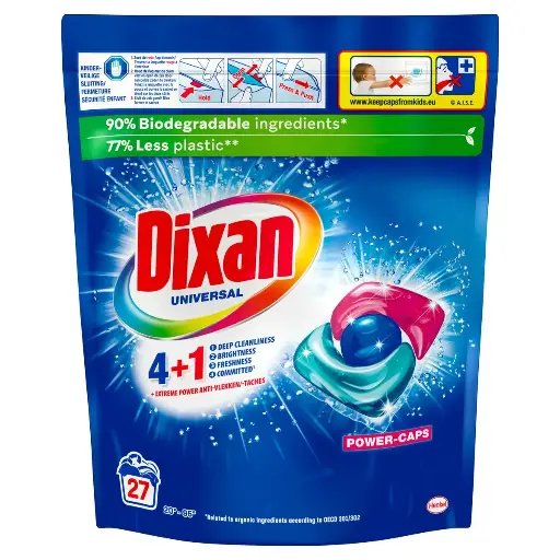 Dixan 4en1 Universal Power Caps 27 Doses