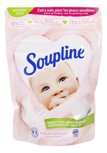 Soupline Hypoallergénique Tablettes Adoucissantes 28 Doses