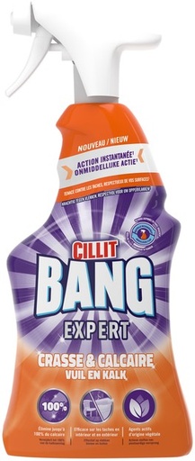 Cillit Bang Crasse & Calcaire Spray Nettoyant 750 Ml