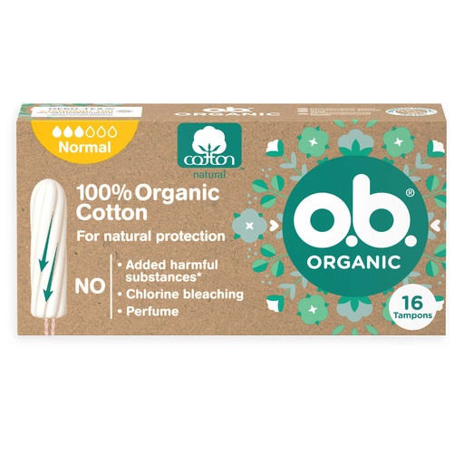 O.B. Organic Normal Tampons 16 Pièces