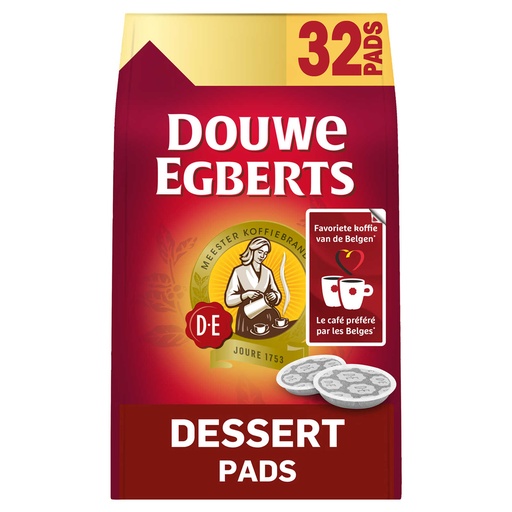 Douwe Egberts Dessert Pads de Café 32 Pièces