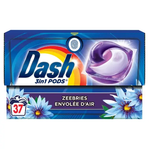 Dash 3en1 Envolée d'Air Lessive Pods 37 Doses