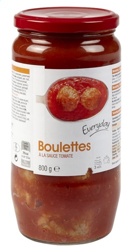 Everyday Boulettes à la Sauce Tomate 800 Gr