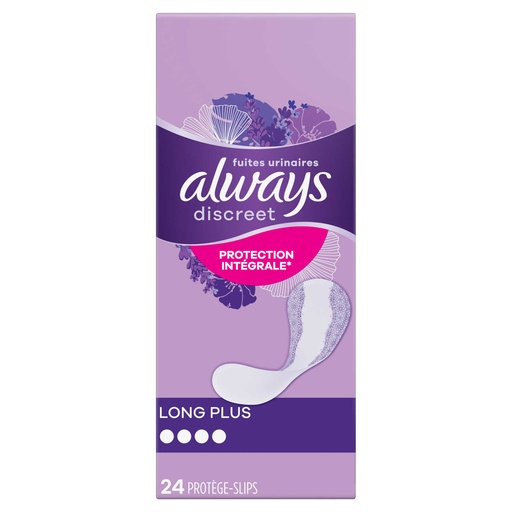 Always Discreet Long Plus Protège-Slips 24 Pièces