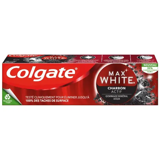 Colgate Max White Charbon Actif Dentifrice 75 Ml