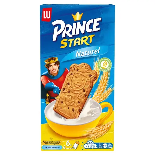 Lu Prince Start Naturel Biscuits 6x50 Gr