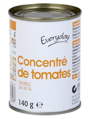 Everyday Double Concentré de Tomates 140 Gr