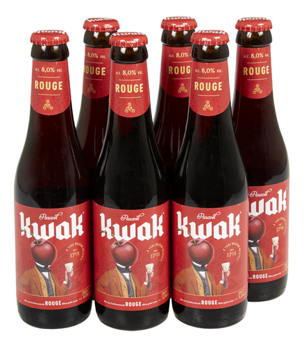 Kwak Rouge 8% Bouteille 6x33 Cl - Consigne Incluse