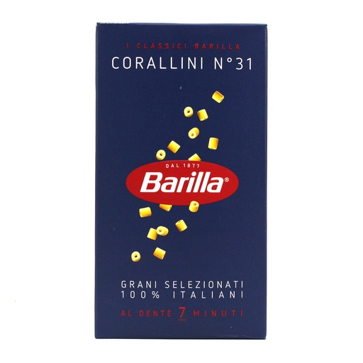 Barilla N31 Corallini Pâtes 500 Gr