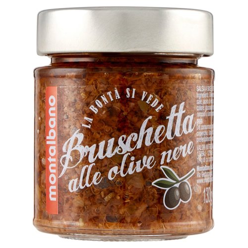 Montalbano Bruschetta aux Olives Noires 130 Gr