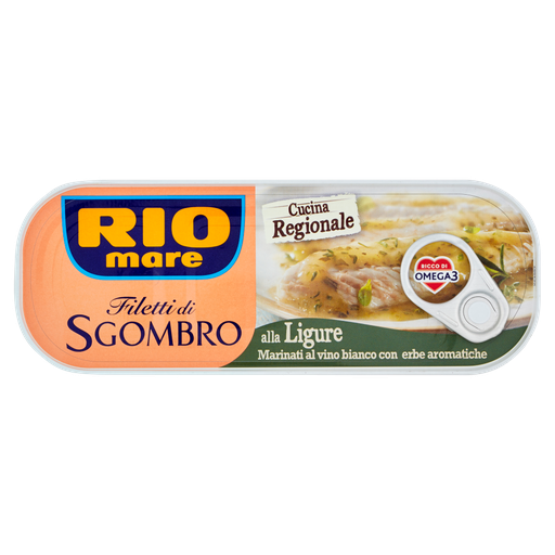 Rio Mare Filets de Maquereaux Vin Blanc & Herbes Aromatiques 120 Gr