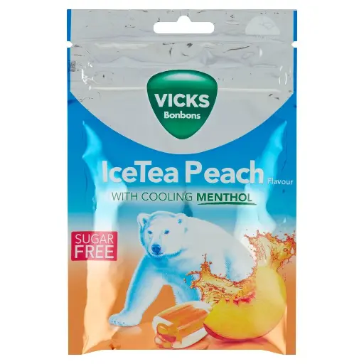 Vicks IceTea Peach Pastilles 72 Gr