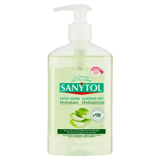 Sanytol Hydratant Aloe Vera & Thé Vert Savon Liquide 250 Ml