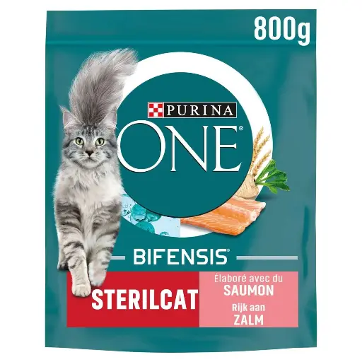 Purina One Bifensis Sterilcat Saumon Croquettes 800 Gr