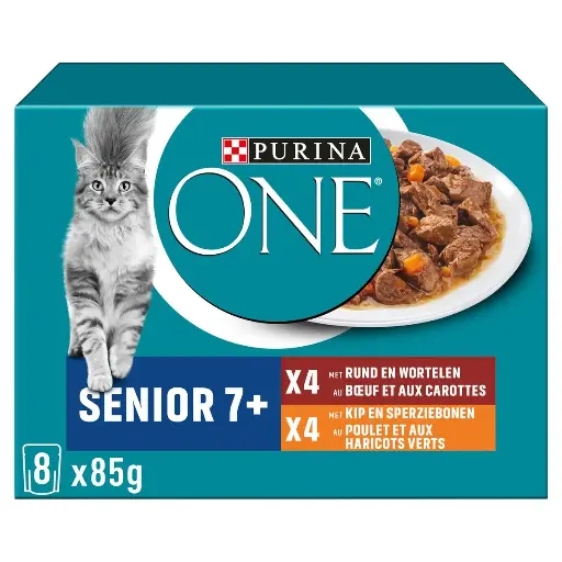 Purina One Senior 7+ Boeuf & Poulet 8x85 Gr