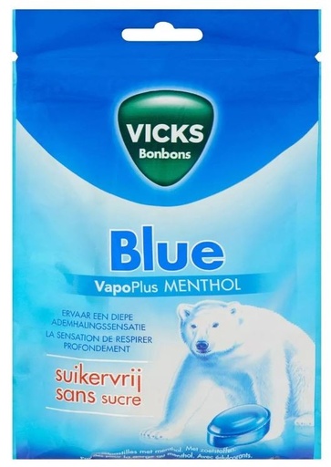 Vicks Blue VapoPlus Menthol Pastilles 72 Gr