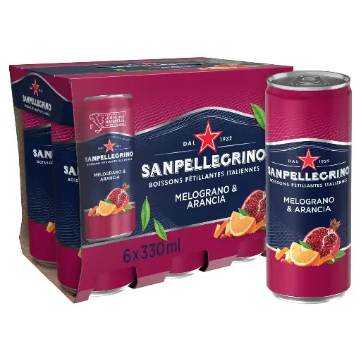 San Pellegrino Melograno & Arancia 6x33 Cl